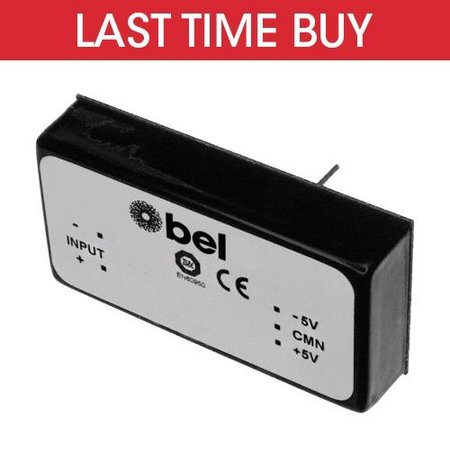 BEL POWER SOLUTIONS Isolated Dc/Dc Converters 9-36Vin +/-400Ma +/-12Vout 10W DFC10U24D12